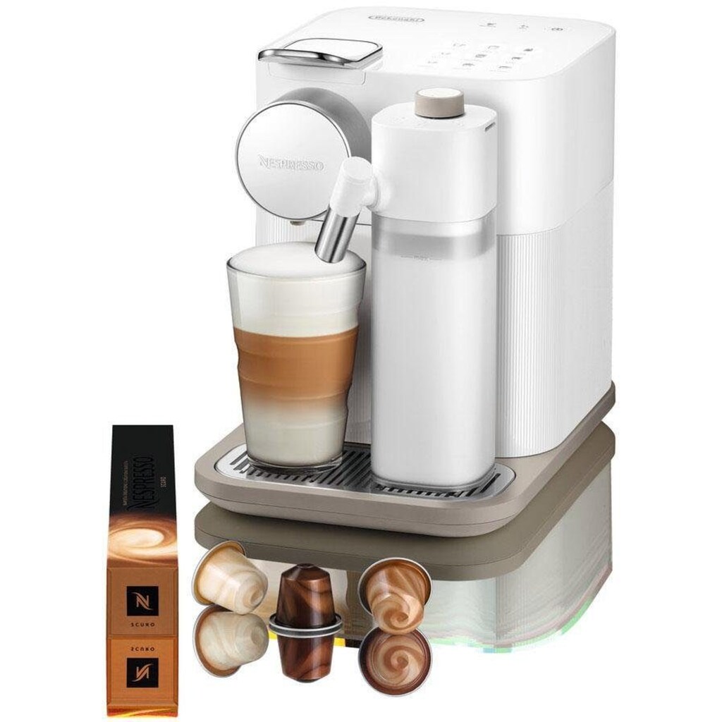 Nespresso Kapselmaschine »Gran Lattissima EN 650.W von DeLonghi, White«, inkl. Willkommenspaket mit 14 Kapseln