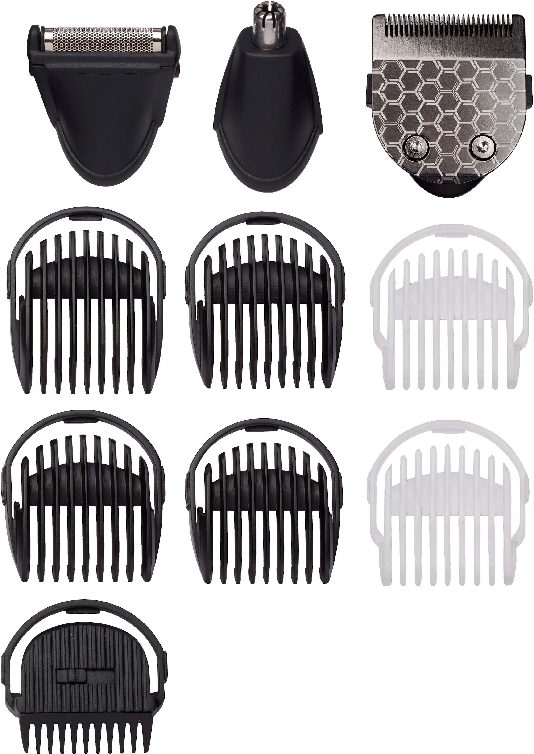 BaByliss Multifunktionstrimmer »MT727E MEN«, 10 Aufsätze, 10-in-1 Carbon Titanium Multigrooming Set für Gesicht & Körper