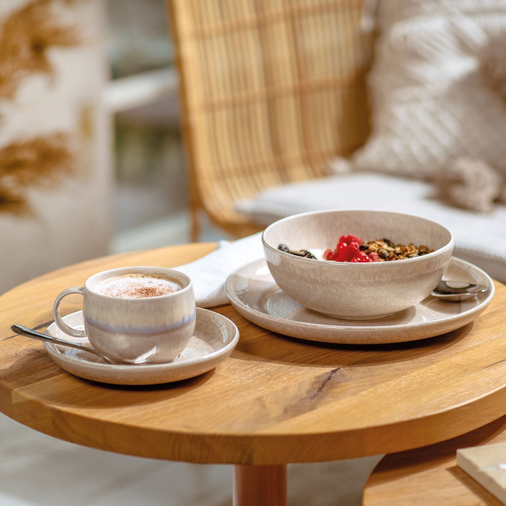 like. by Villeroy & Boch Untertasse »Kaffeeuntertassen Perlemor Sand ø 16,1 cm 6er Set beige«