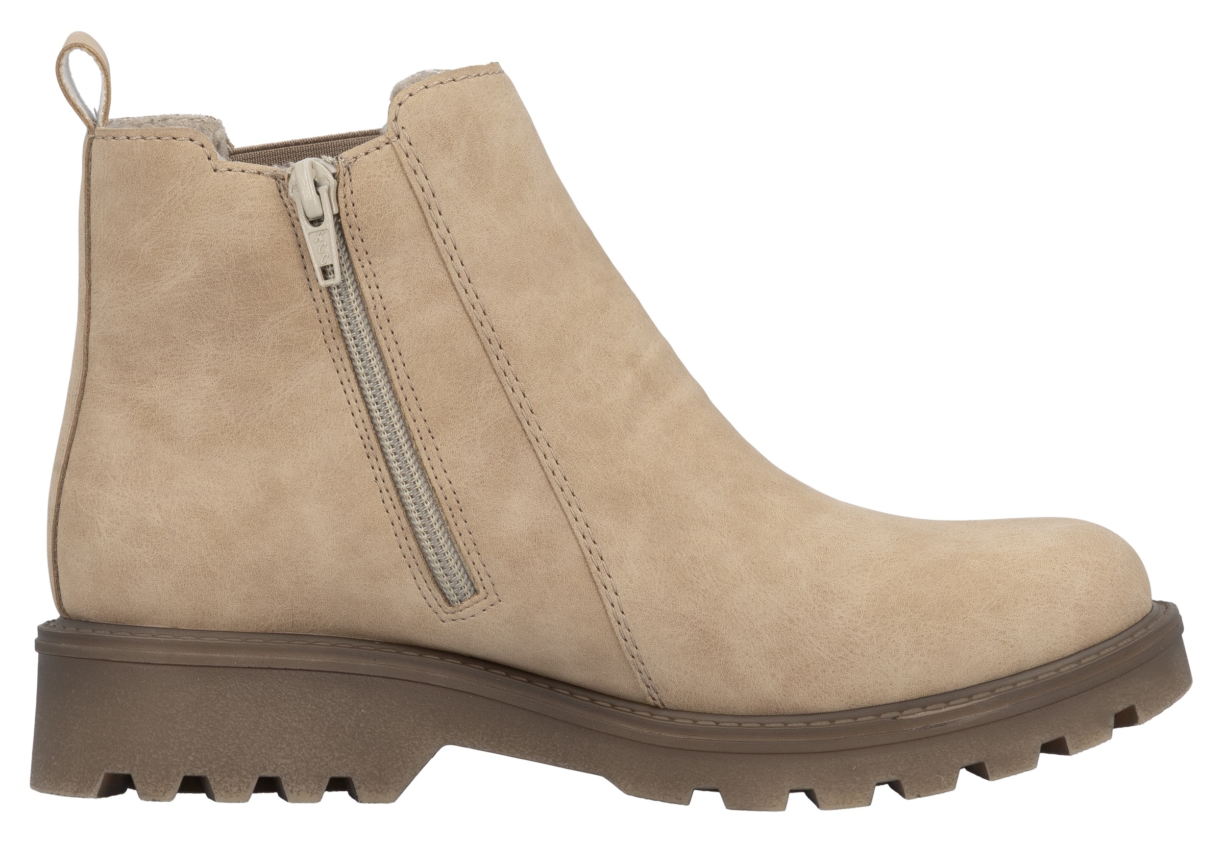 Rieker Chelseaboots  , Schlupfboots, Stiefelette, Blockabsatz, mit kuscheligem Warmfutter