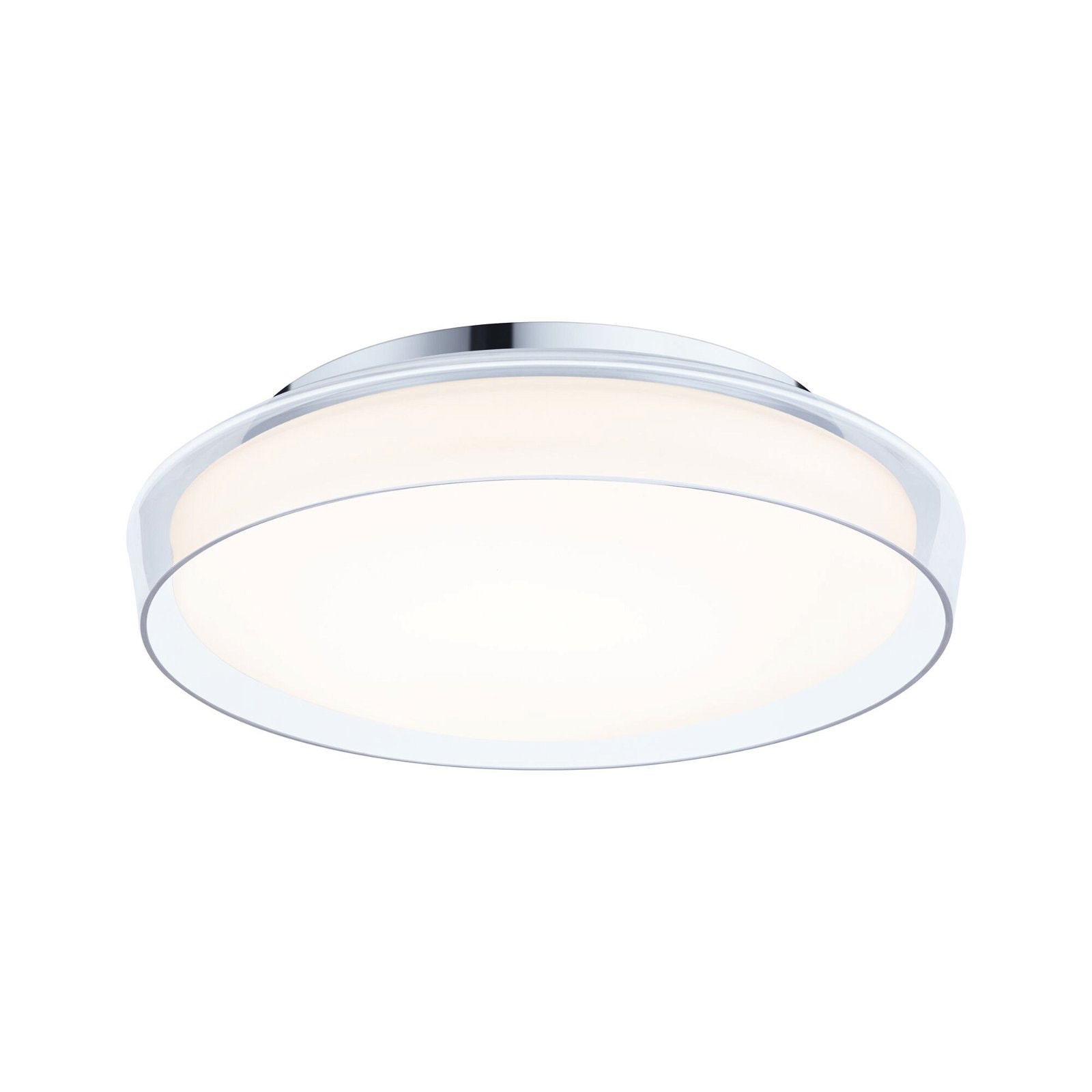 Paulmann LED Deckenleuchte »Selection Bathroom Luena IP44 16,5W 3000K Chrom 230V Glas/Metall«, 1 flammig