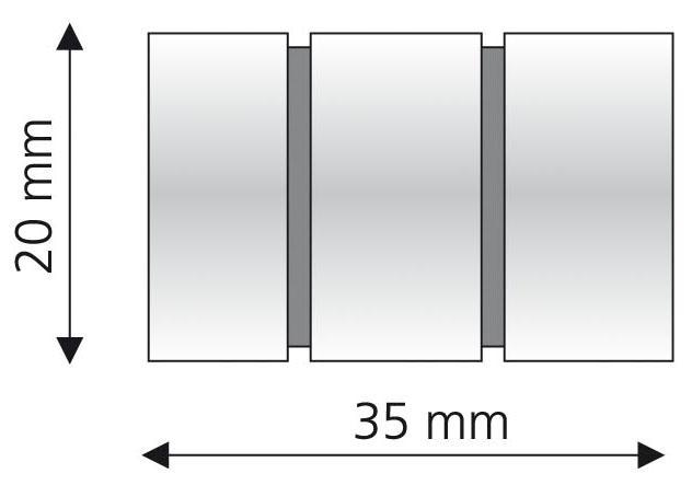 Liedeco Gardinenstangen-Endstück »Zylinder mit Rille«, (Set, 2 St.), für  Gardinenstangen Ø 16 mm online kaufen