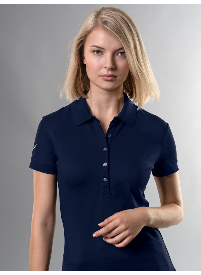 Trigema Poloshirt »TRIGEMA Poloshirt mit Kristallsteinen«, (1 tlg.)