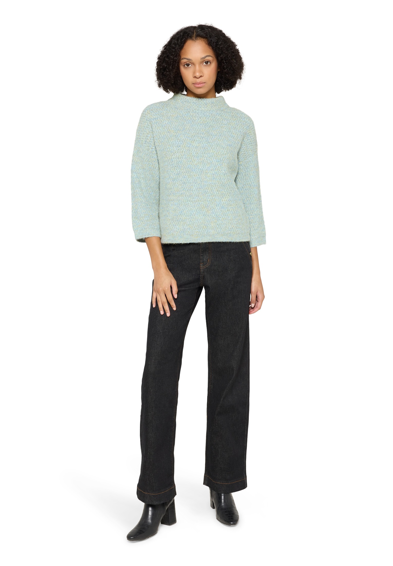 Cartoon Strickpullover »Strickpullover mit Stehkragen«