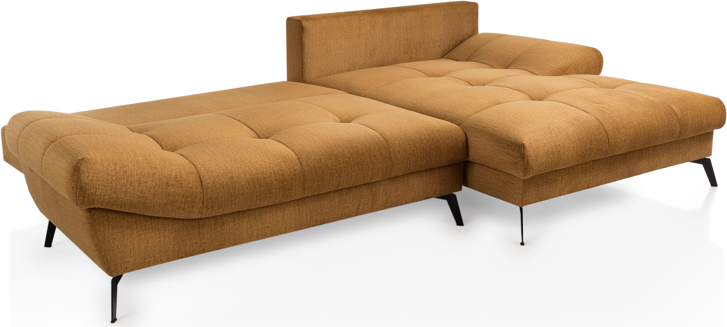 exxpo - sofa fashion Ecksofa »Olmedo, extravagantes Design und toller Sitzkomfort, L-Form«, inklusive Bettfunktion, Bettkasten und Rückenkissen