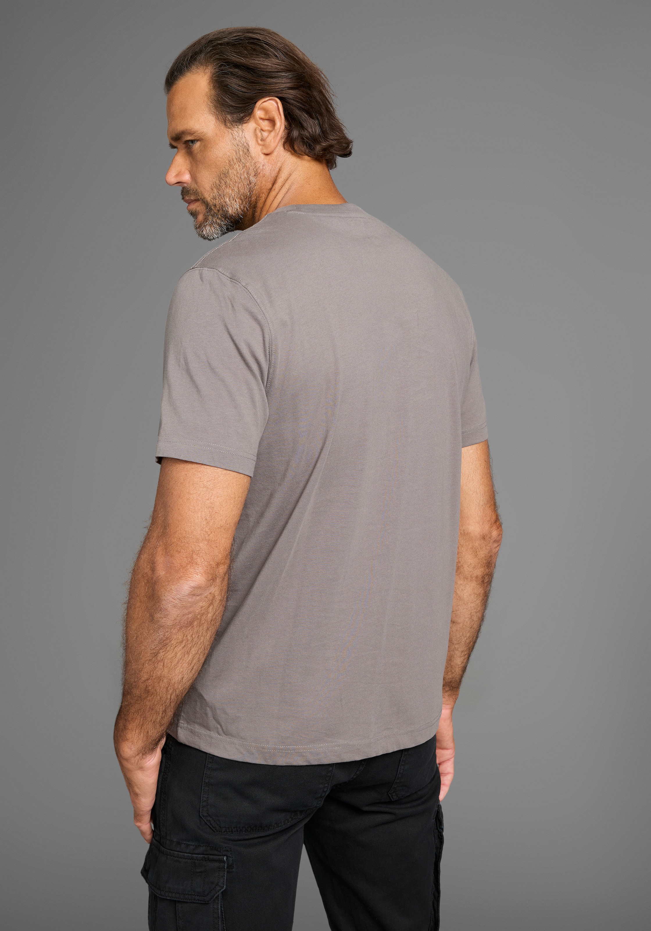 Man's World T-Shirt, Kurzarm, für die Freizeit, aus Baumwolle