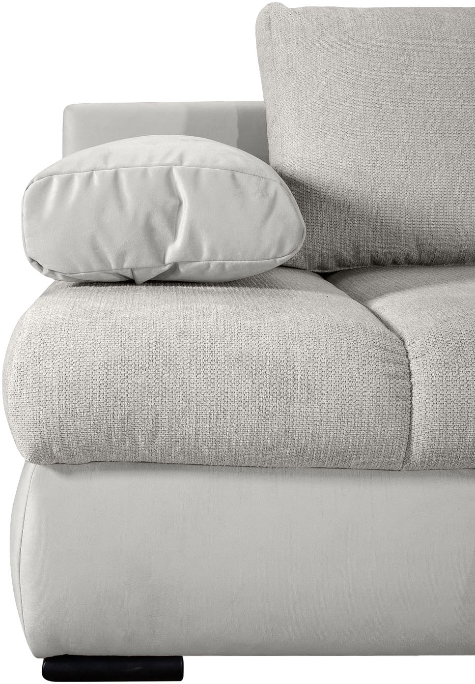 COLLECTION AB Schlafsofa »Chicago mit Bettfunktion, Schlafcouch«, inklusive Bettkasten, Cord-Samt Bezug, anthrazit
