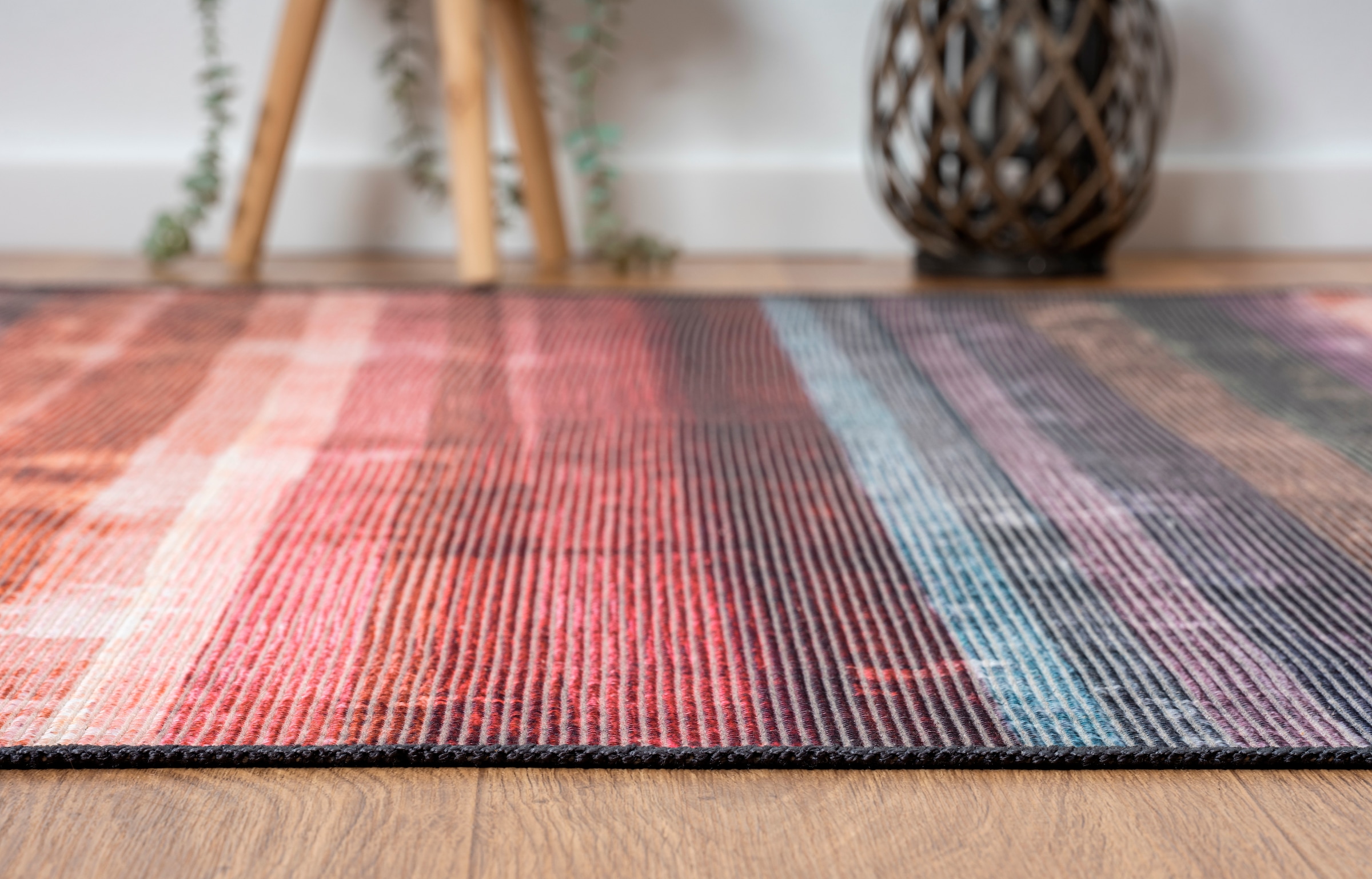 Myflair Möbel & Accessoires Teppich »Reese Lagerräumung«, rechteckig, 10 mm Höhe, bedruckt, gestreift, modernes Design, In- & Outdoor geeignet, waschbar