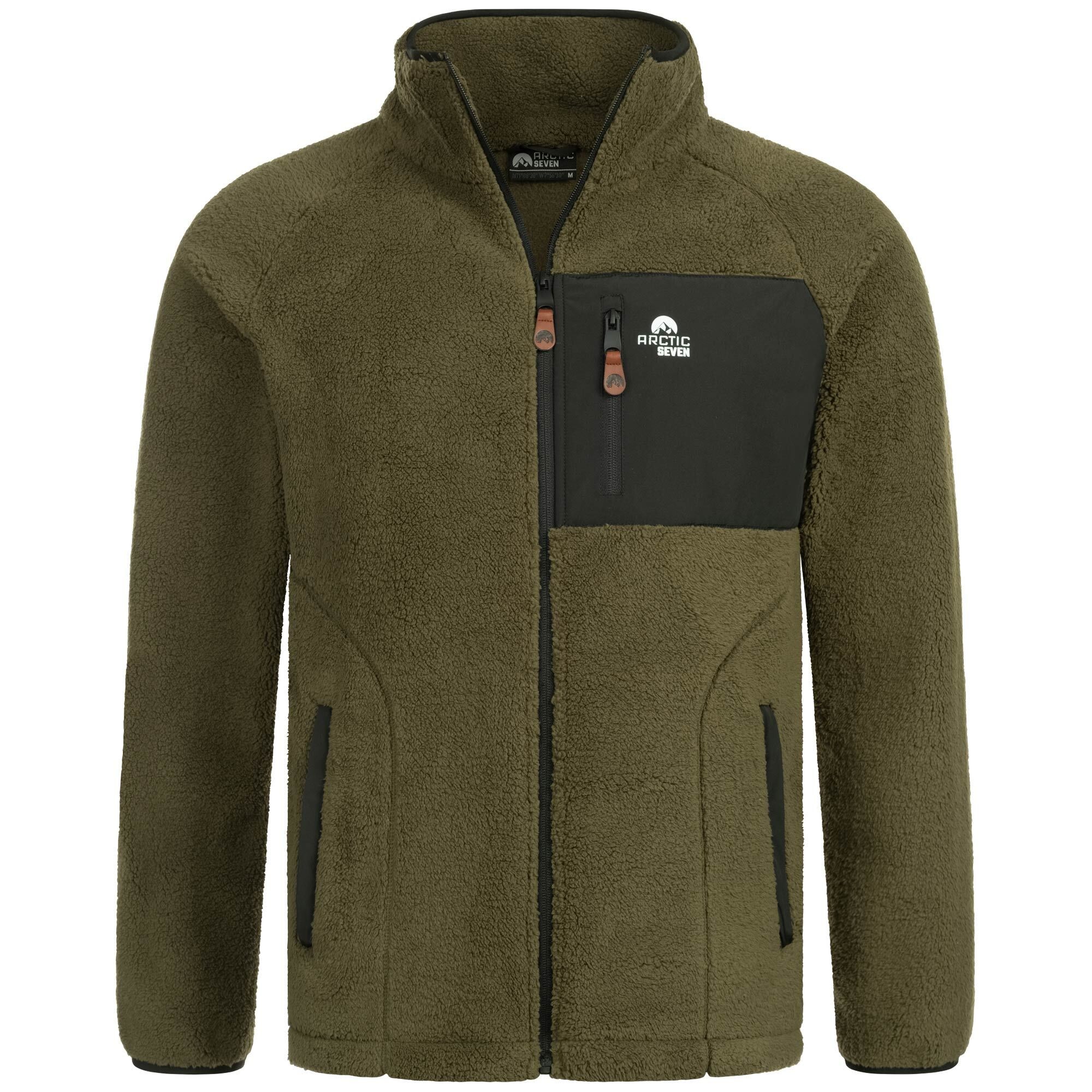Arctic Seven Fleecejacke »Arctic Seven Herren Sherpa Fleecejacke AS415«