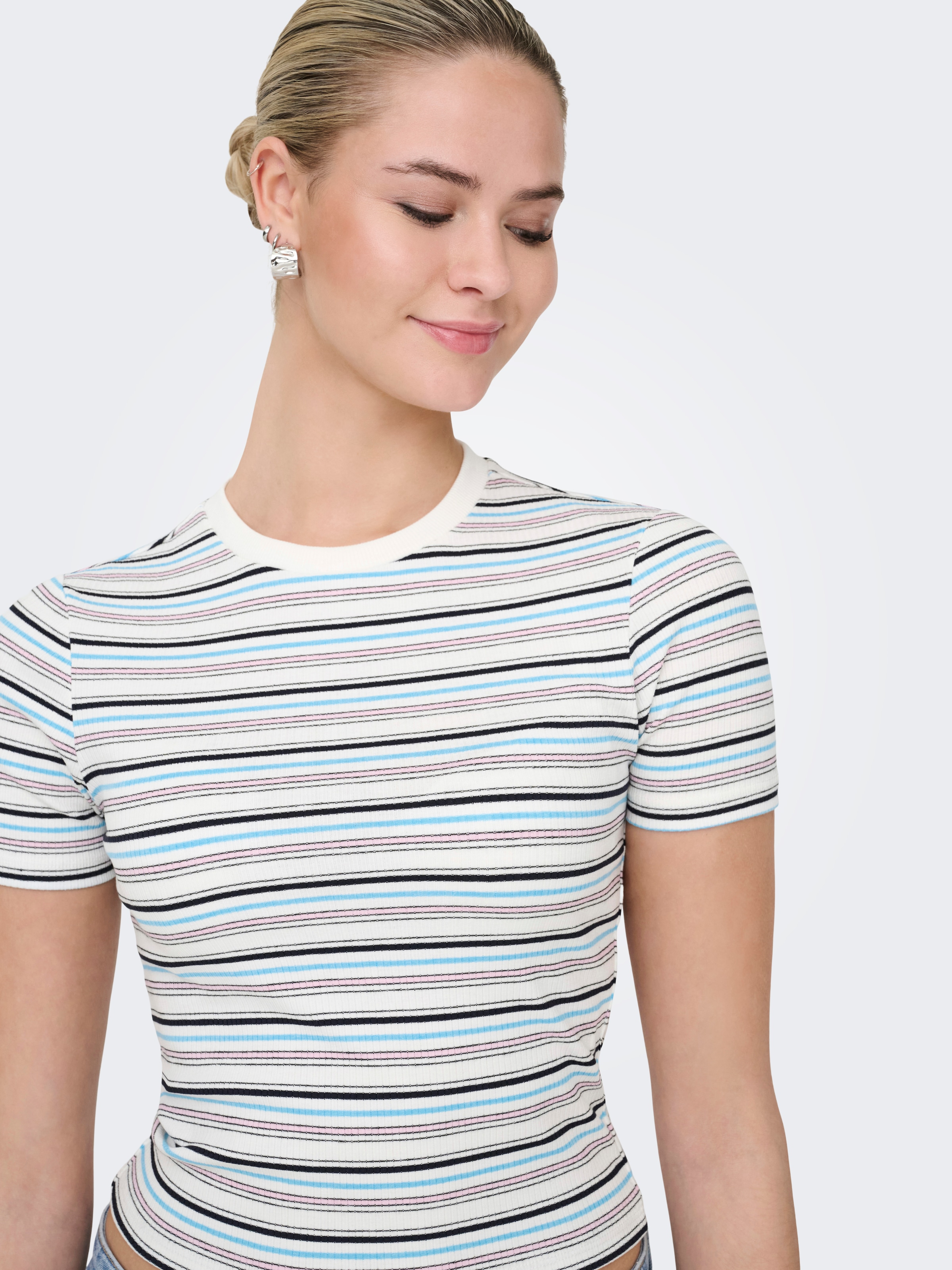ONLY Kurzarmshirt »ONLLUPE S/S STRIPE TEE JRS«