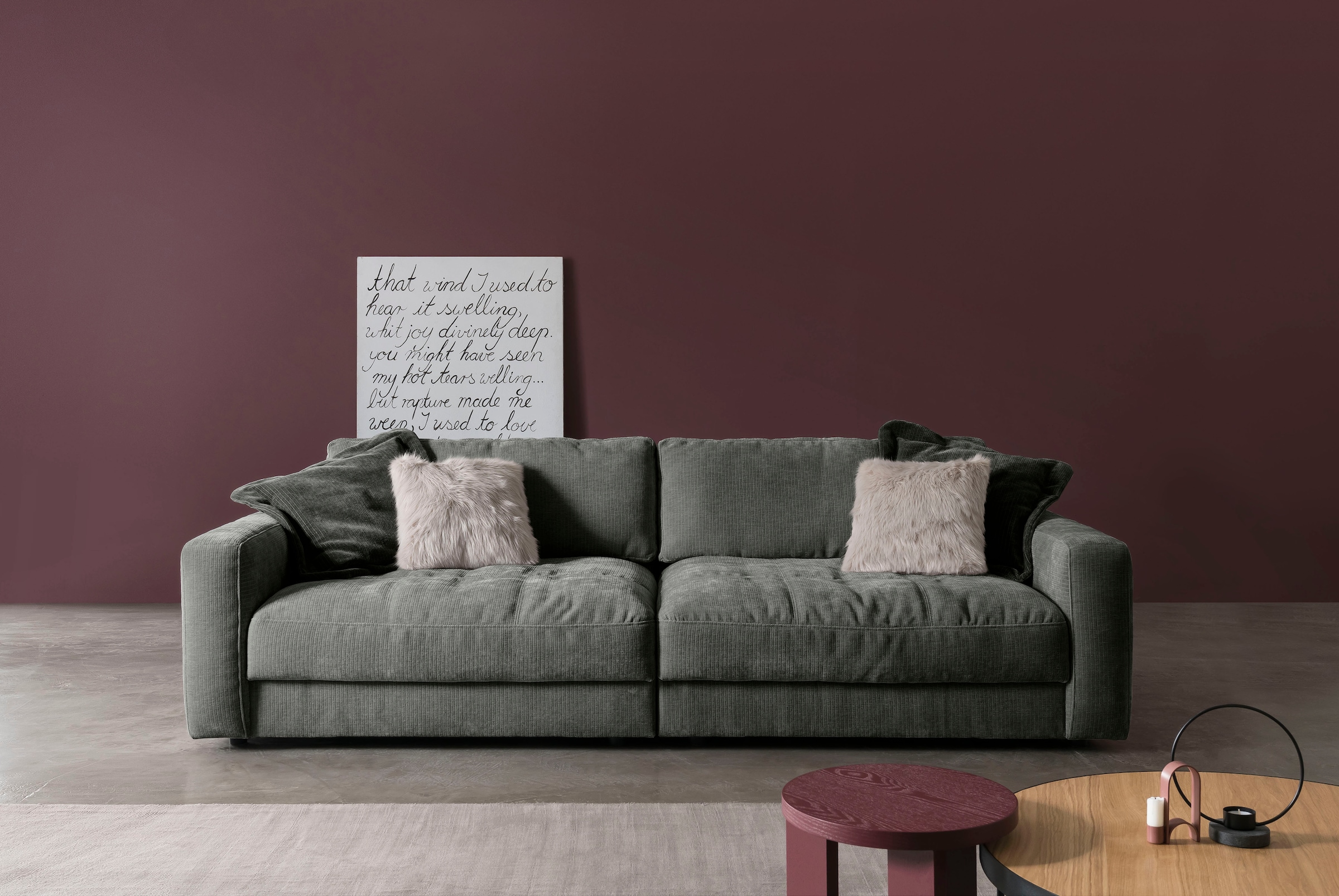 BETYPE Big-Sofa »Be Comfy«, verschiedene wahlweise manueller kaufen und Sitztiefenverstellung UNIVERSAL | mit Tiefen