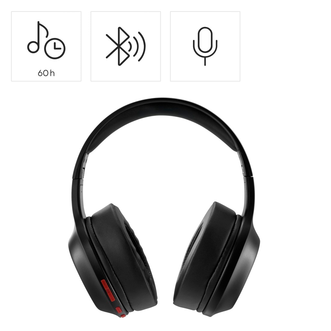 Hama Bluetooth-Kopfhörer »Bluetooth-Kopfhörer Over-Ear (60 h Akku, Bass Boost, faltbar)«, A2DP Bluetooth-Bluetooth-Wireless, Freisprechfunktion