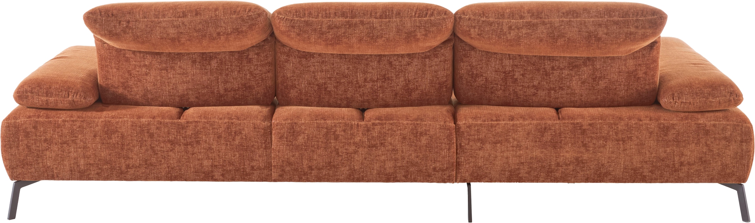 Home affaire Ecksofa »Liora, L-Form mit verstellbarem Kopfteil, Breite 291 cm« klappbare Armlehne, Tonnentaschenfederkern&saugroboterfreundliche Höhe