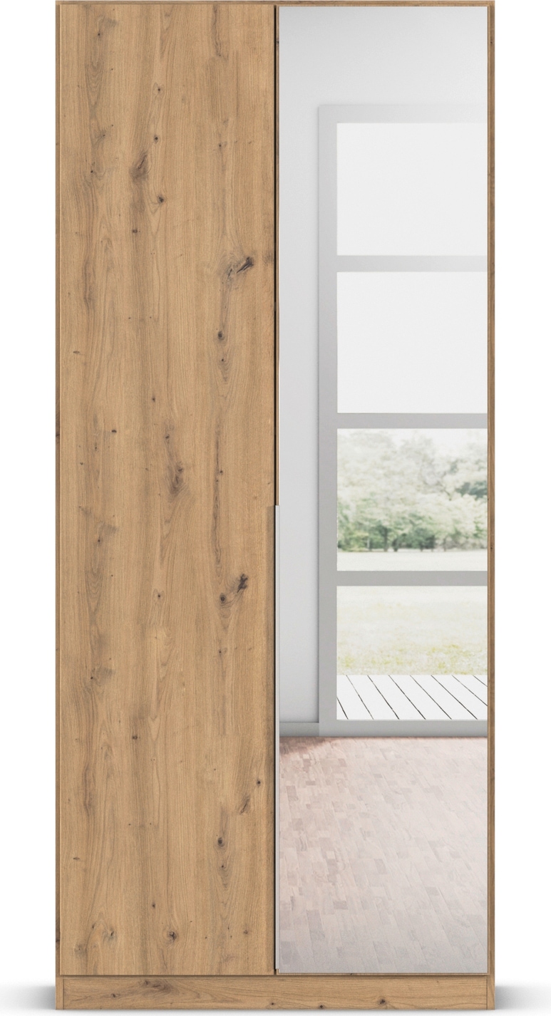 OTTO home Drehtürenschrank »Kleiderschrank Schrank Garderobe AGORDO mit Dekor- oder Hochglanzfront« in zwei Griff-Farben, Breiten 91-360 cm,  durchdachte Innenausstattung, in 7 Breiten und 2 Höhen MADE IN GERMANY