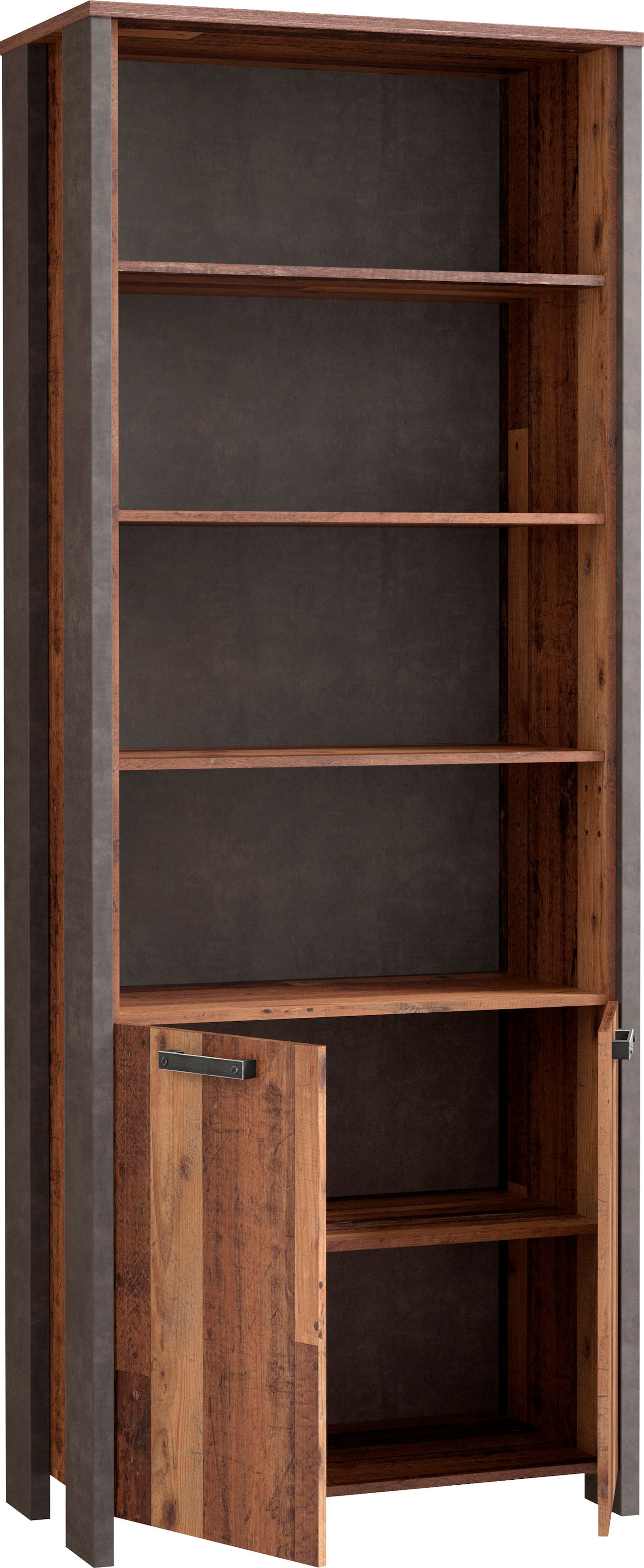 FORTE Aktenregal »Clif«, Bücherregal, Breite 86 cm, viel Stauraum mit 2 Türen