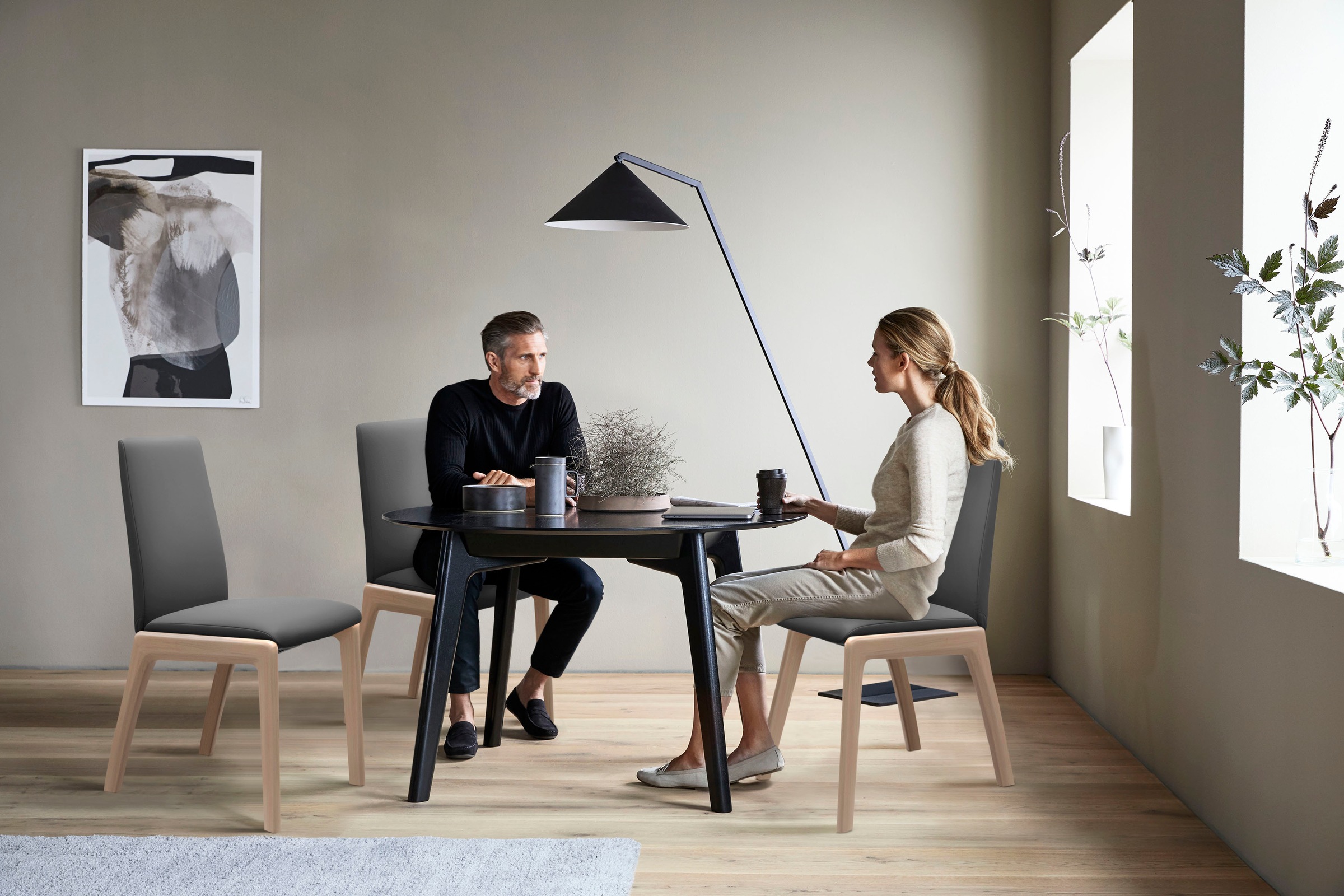 Stressless® Polsterstuhl »Laurel«, Leder BATICK, Low Back, Größe L, mit abgerundeten Beinen in Walnuss