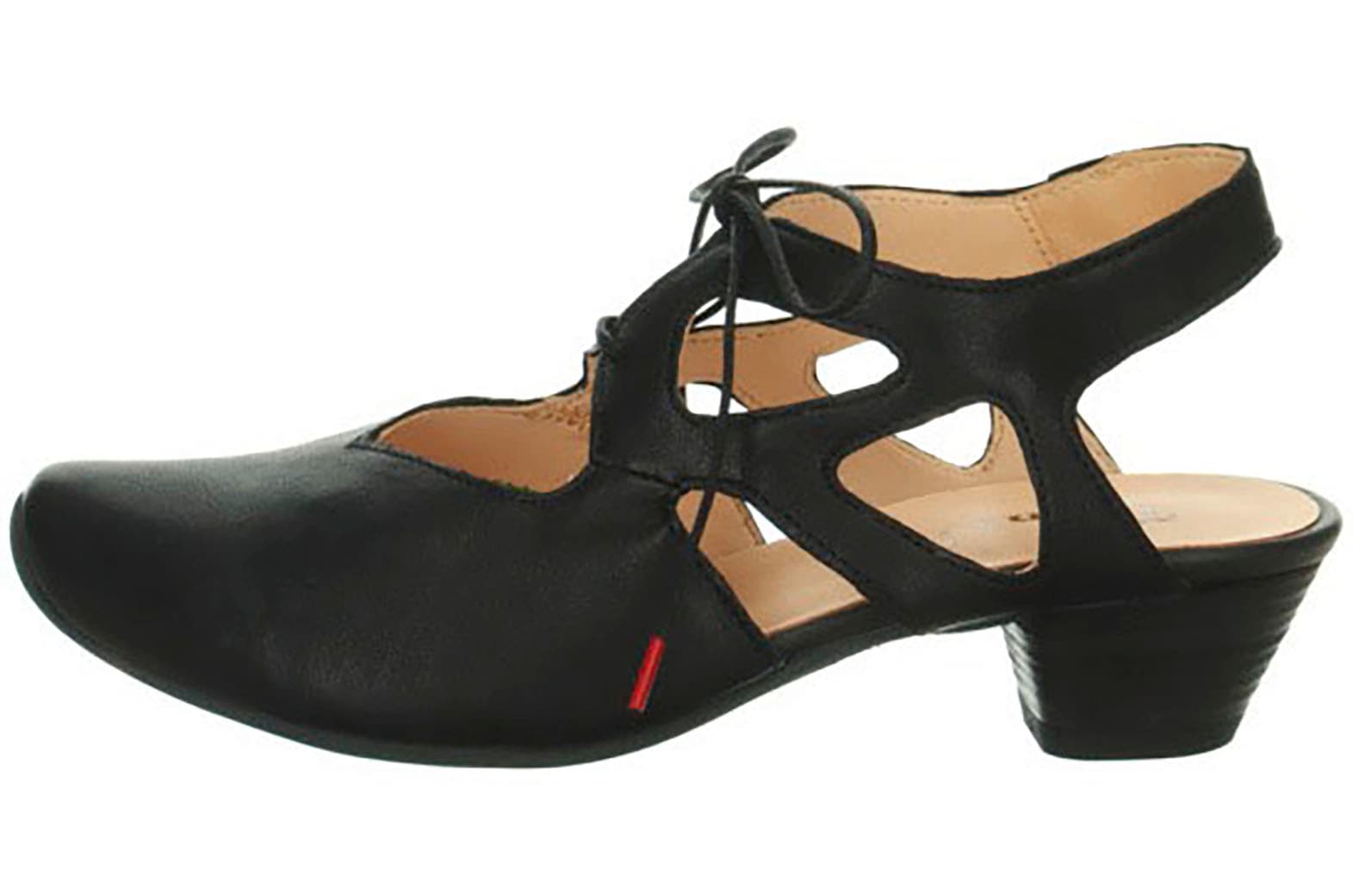 Think! Slingpumps »DAMEN«, Schnürpumps, Sommerschuh, Trichterabsatz, mit feiner Musterung