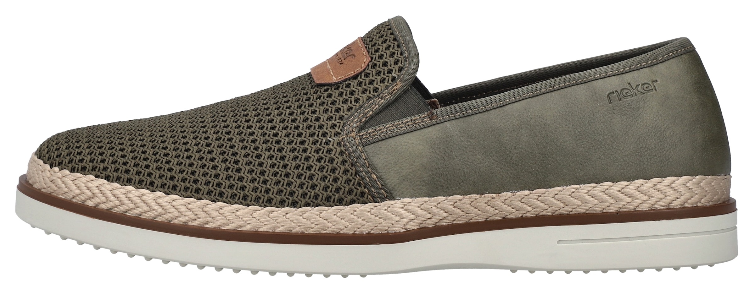 Rieker Slipper, Espadrilles, Sommerschuh, Schlupfschuh mit gepolsterter Innensohle