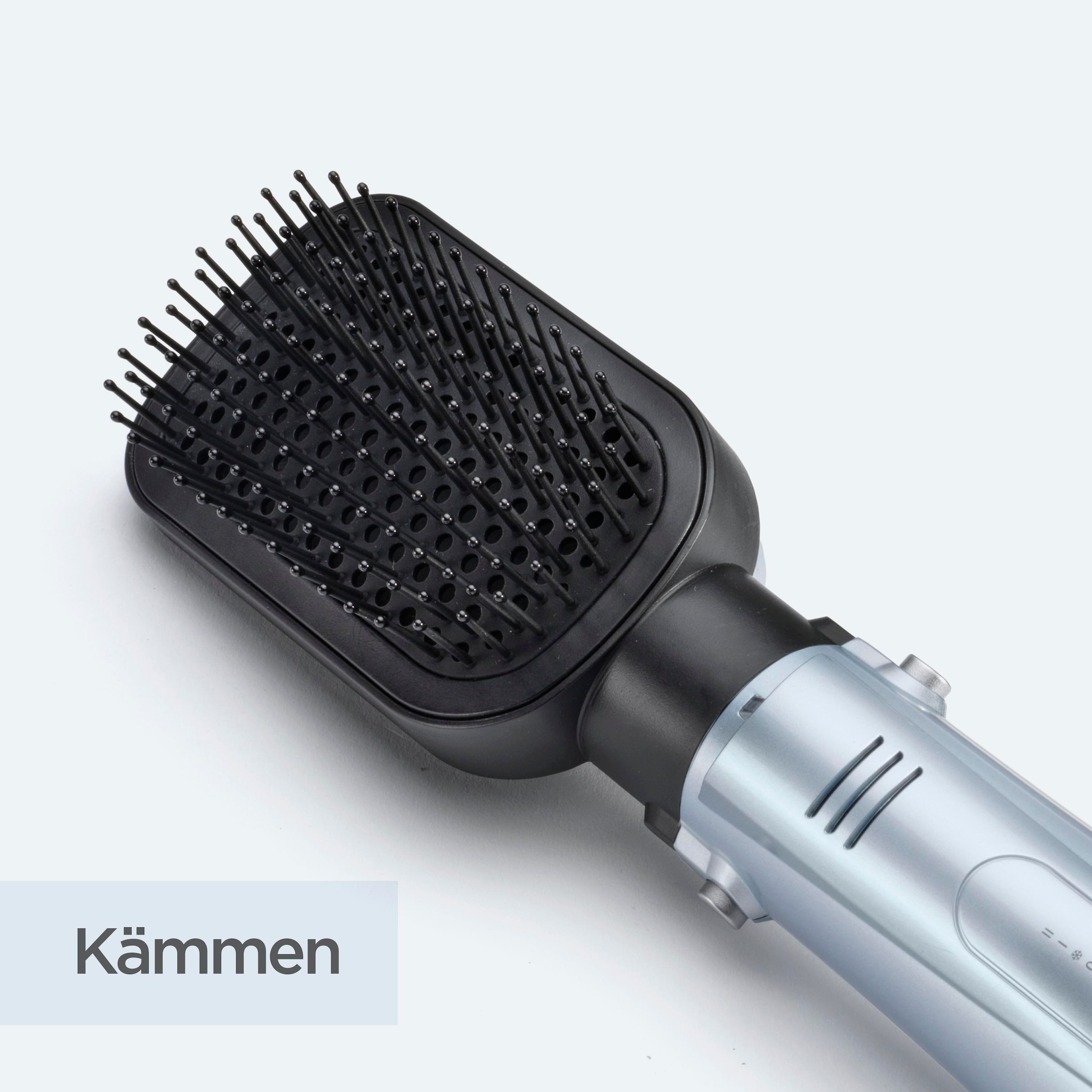 BaByliss Warmluftbürste »BaByliss Hydro Fusion Smooth & Shape 4-in-1 Warmluftbürste, AS774E« 4 Aufsätze Rundbürstenföhn mit Dual-Ionen für Anti-Frizz & 4 Aufsätzen, 1000W