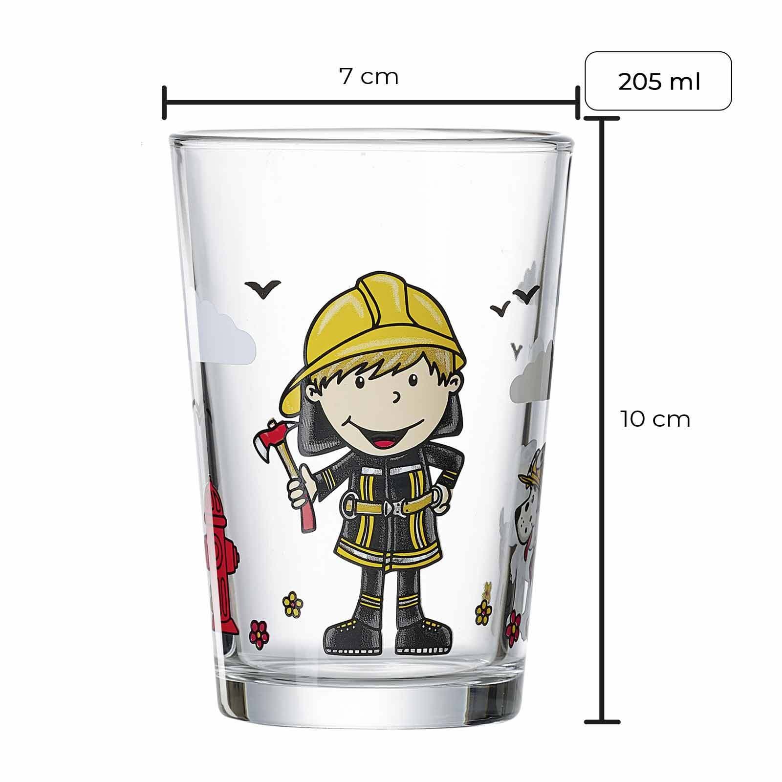 Ritzenhoff & Breker Kinderbecher »Kindergläser Feuerwehrmann Bernie 205 ml 24er Set bunt«