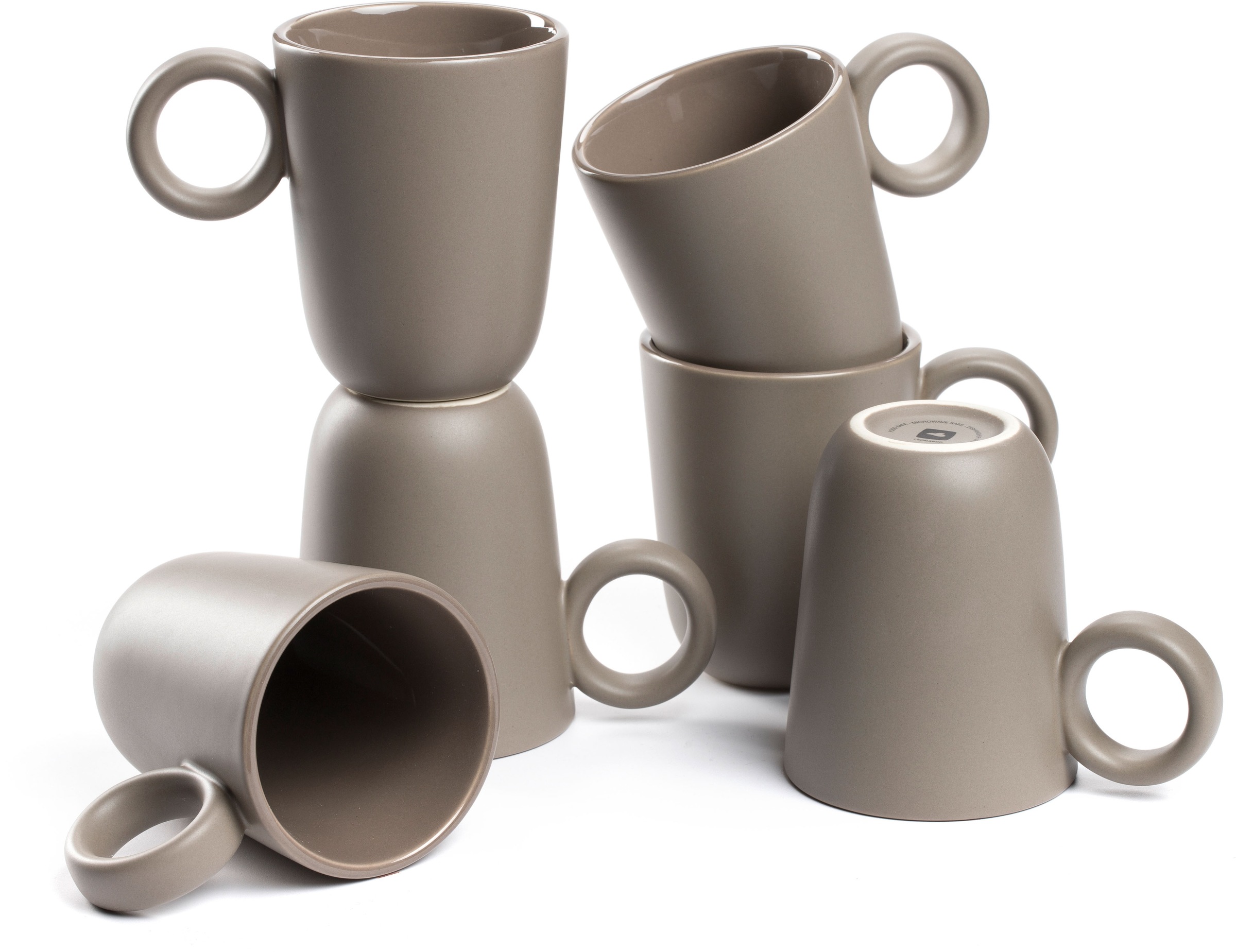 LEONARDO Tasse »Keramiktasse, ROMA, 6er-Set« spülmaschinengeeignet