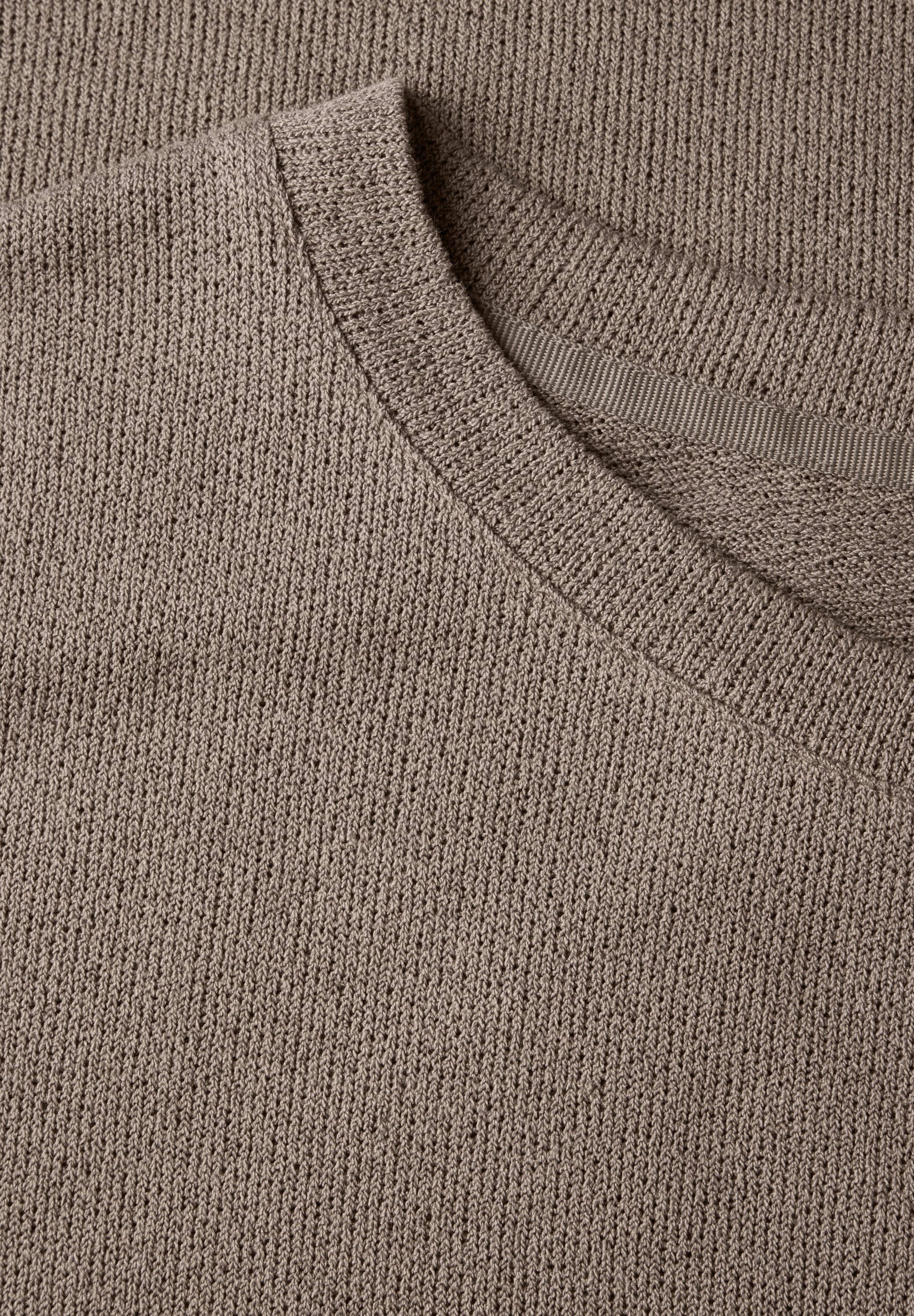 STREET ONE T-Shirt, 3/4-Arm und im Strick-Look