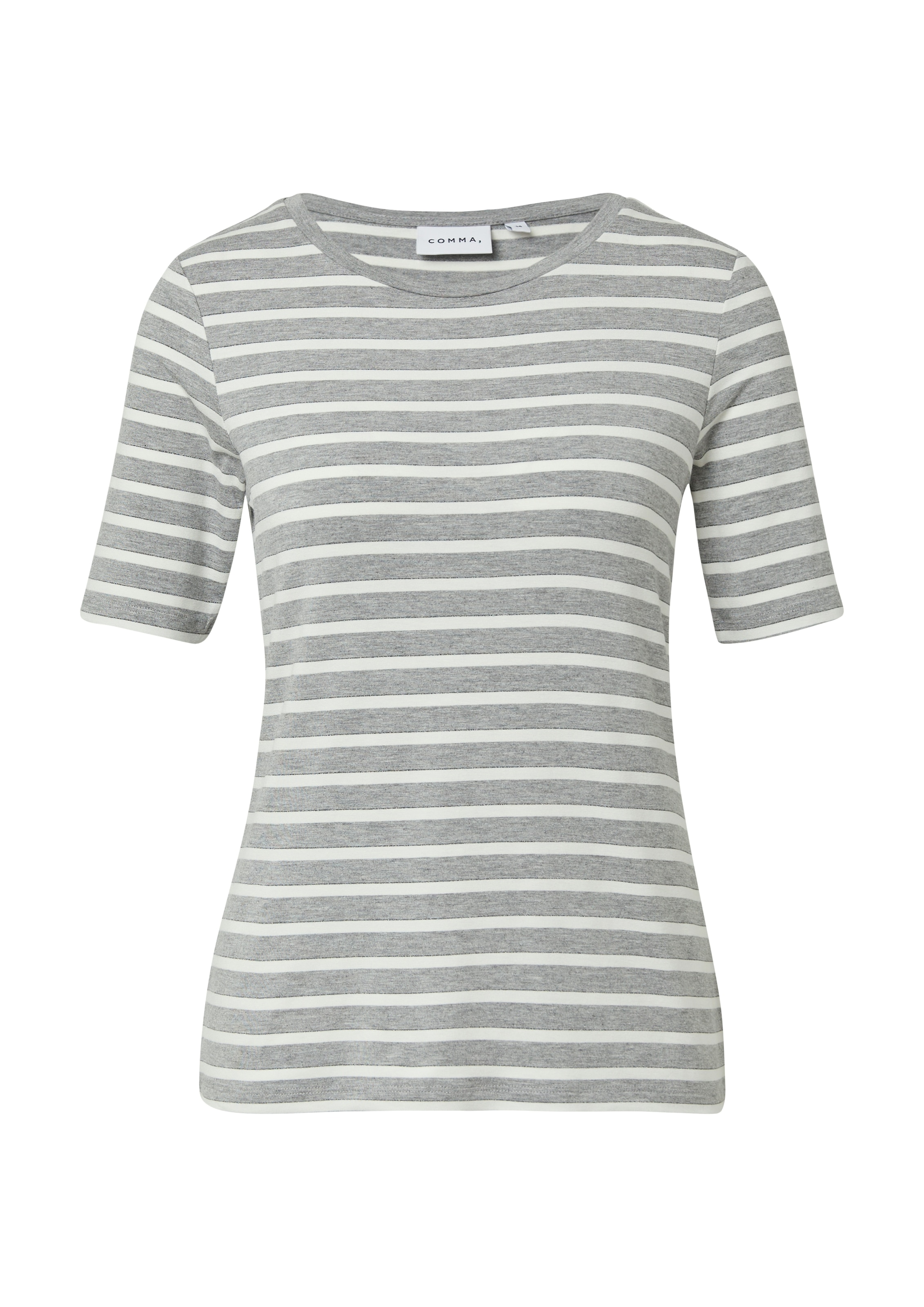 Comma T-Shirt, mit Streifen Muster