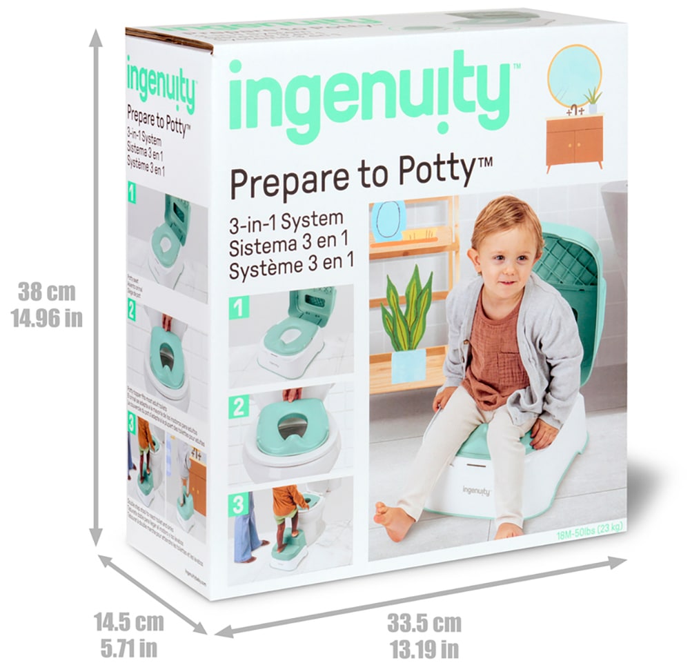 ingenuity Toilettentrainer »Prepare to Potty 3-in-1 System«