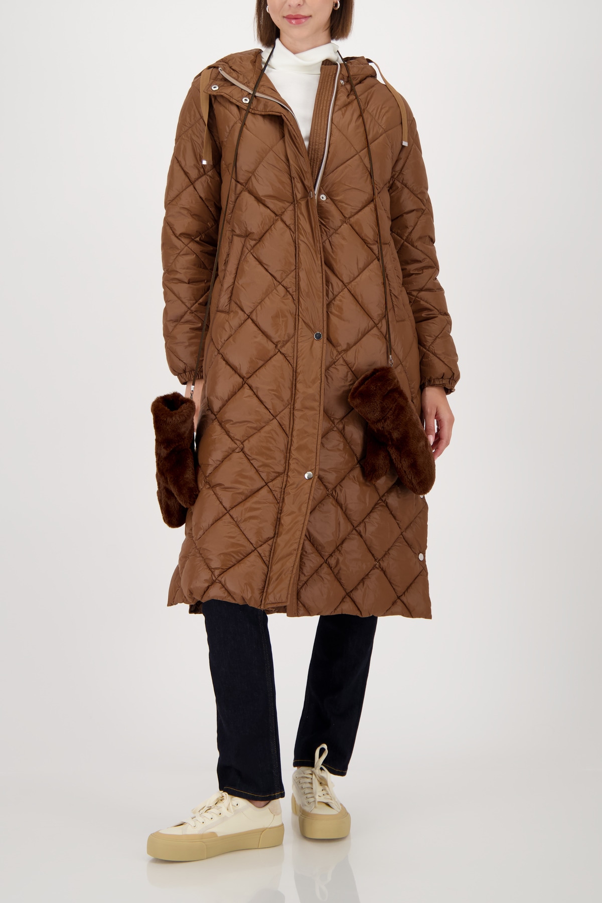 Monari Fäustlinge Regular fit mit Fellimitat