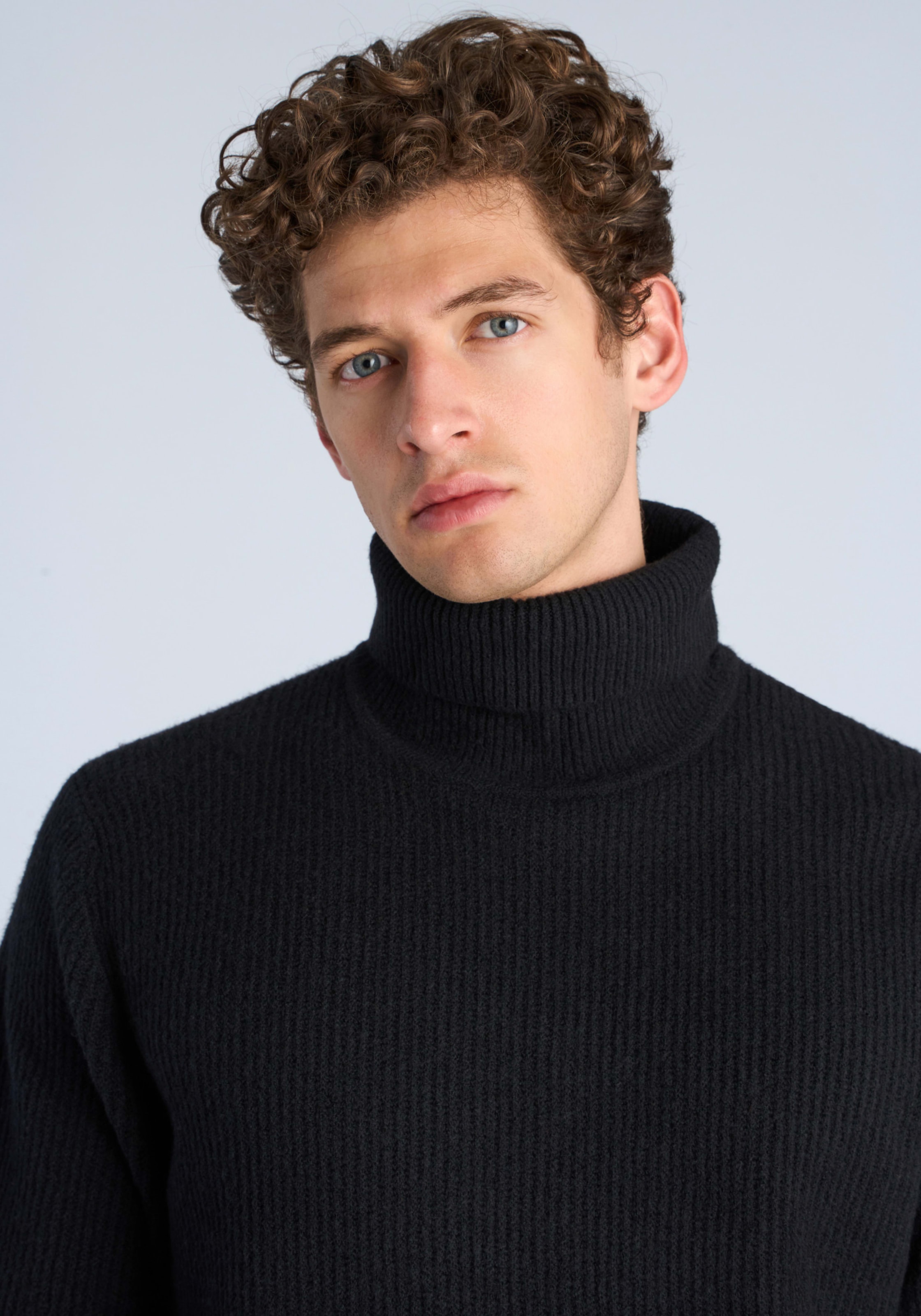 LINDBERGH Rollkragenpullover Strickpullover / Winterpullover mit Wolle und Stretch