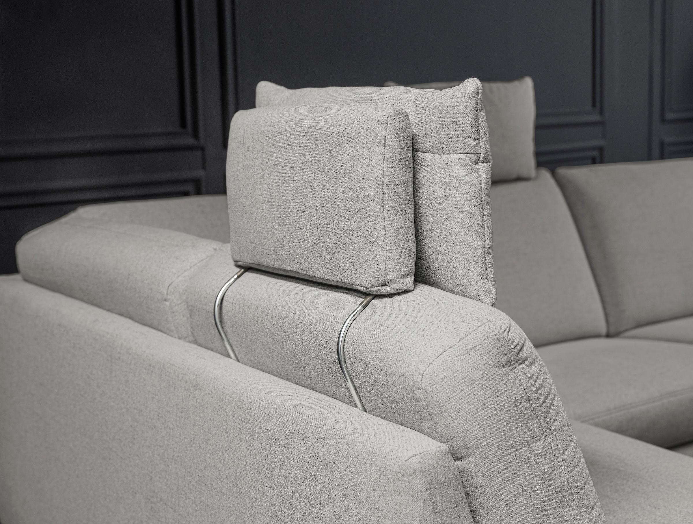 alina Ecksofa, inkl. Kopfstützen, wahlweise mit Relaxfunktion, Breite: 267 cm