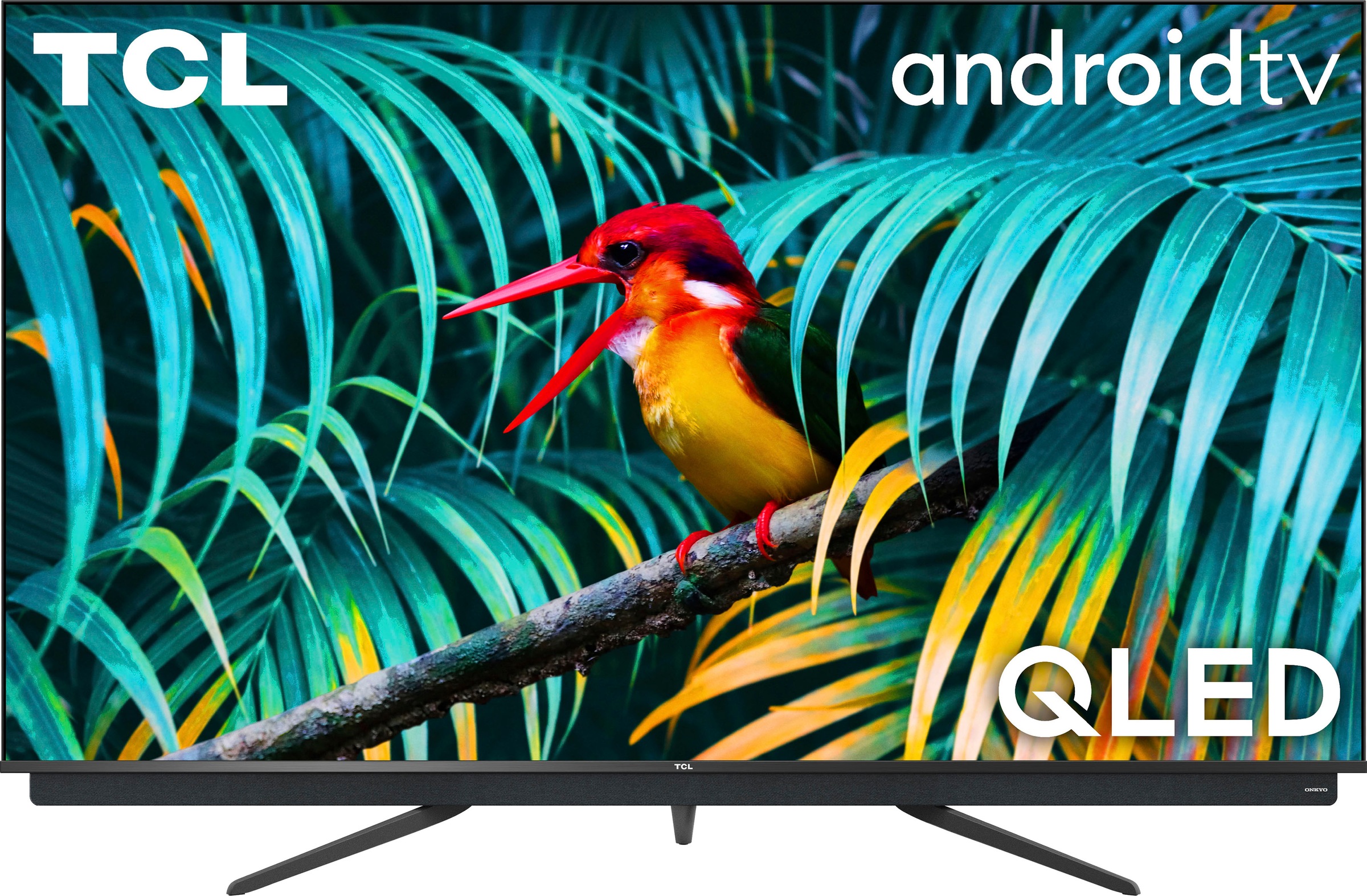 TCL QLED-Fernseher, 189 cm/75 Zoll, 4K Ultra HD, Smart-TV, integrierter ONKYO Soundbar,Android TV Sprachfernbedienung