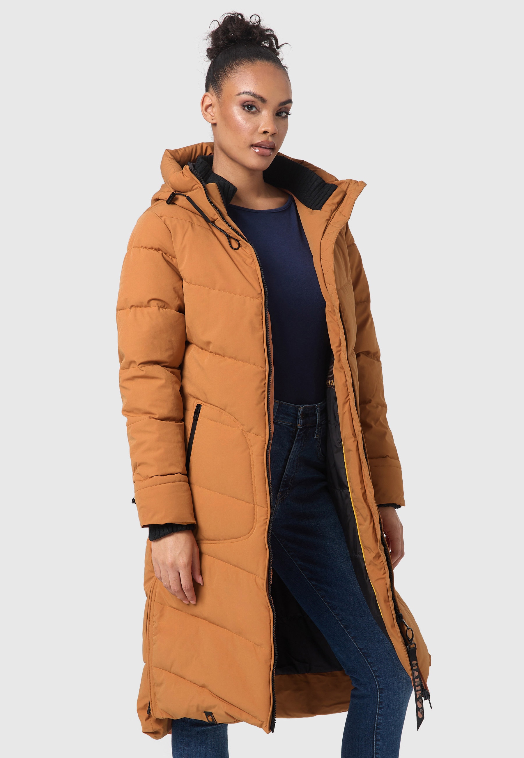 Marikoo Winterjacke »Marikoo Benikoo Damen lange Winterjacke B949«