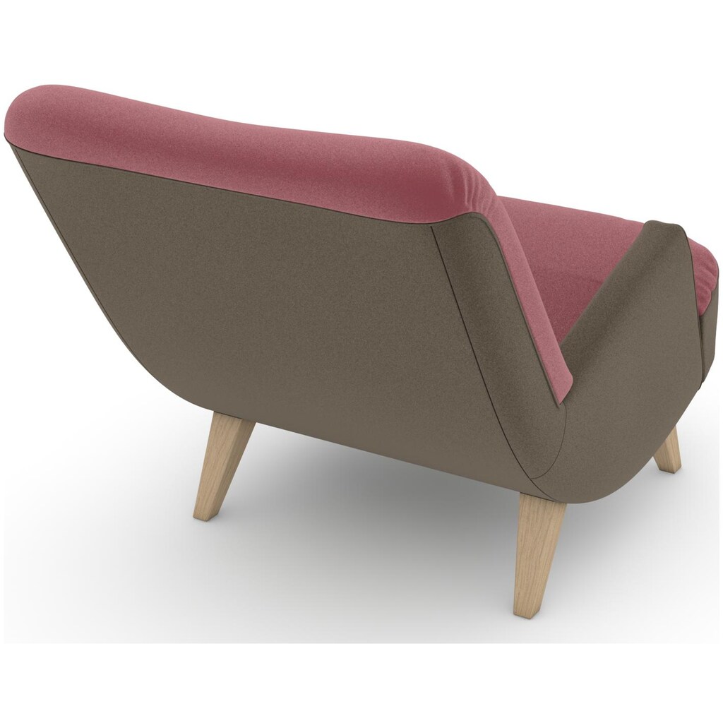 Max Winzer® Loungesessel »build-a-chair Borano«, im Retrolook, zum Selbstgestalten