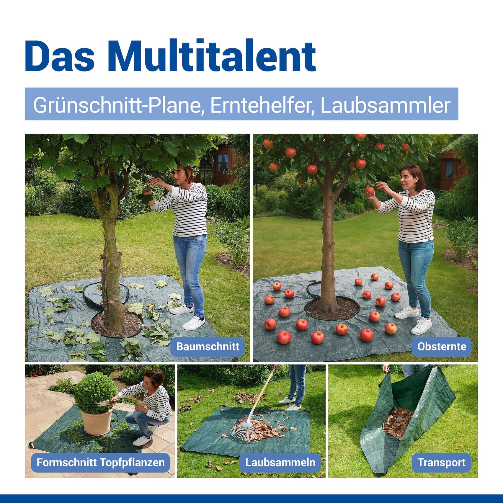 WENKO Schutzplane »Profi« für Balkon und Garten, 145x145 cm