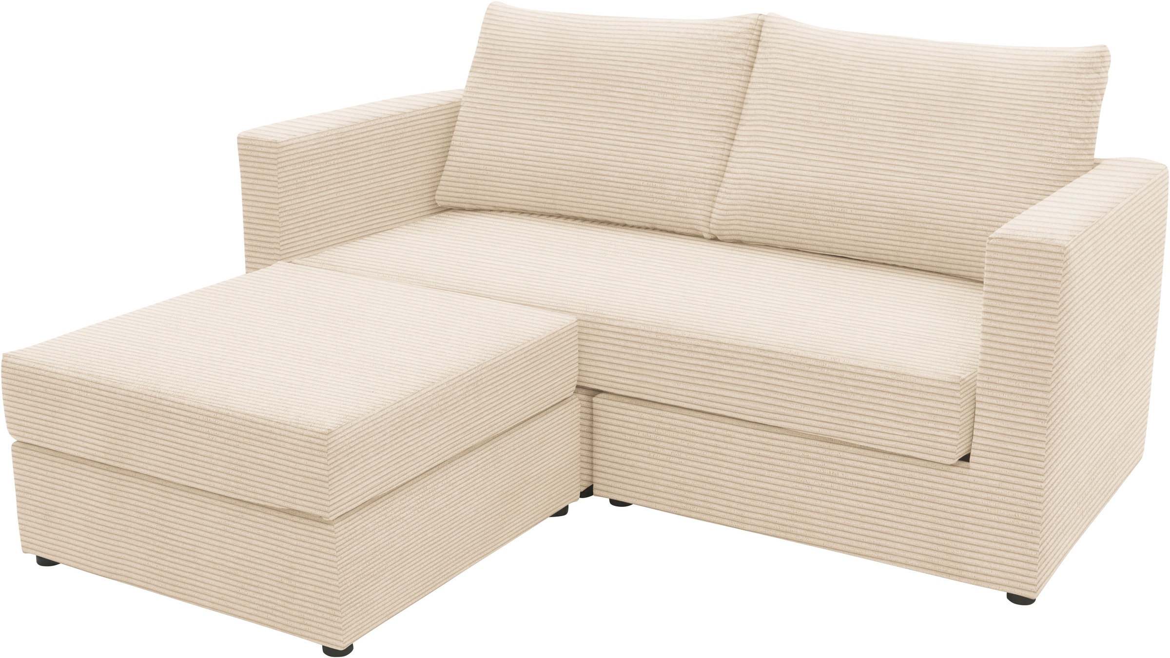 DOMO collection 2-Sitzer »800015, als Sitzmöbel oder Schlafgelegenheit nutzbar, Schlafsofa«, Sitzfläche mit Federkern, inkl. 2 Rückenkissen