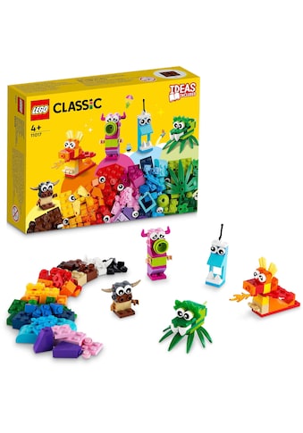 Konstruktionsspielsteine »Kreative Monster (11017), LEGO® Classic«, (140 St.)