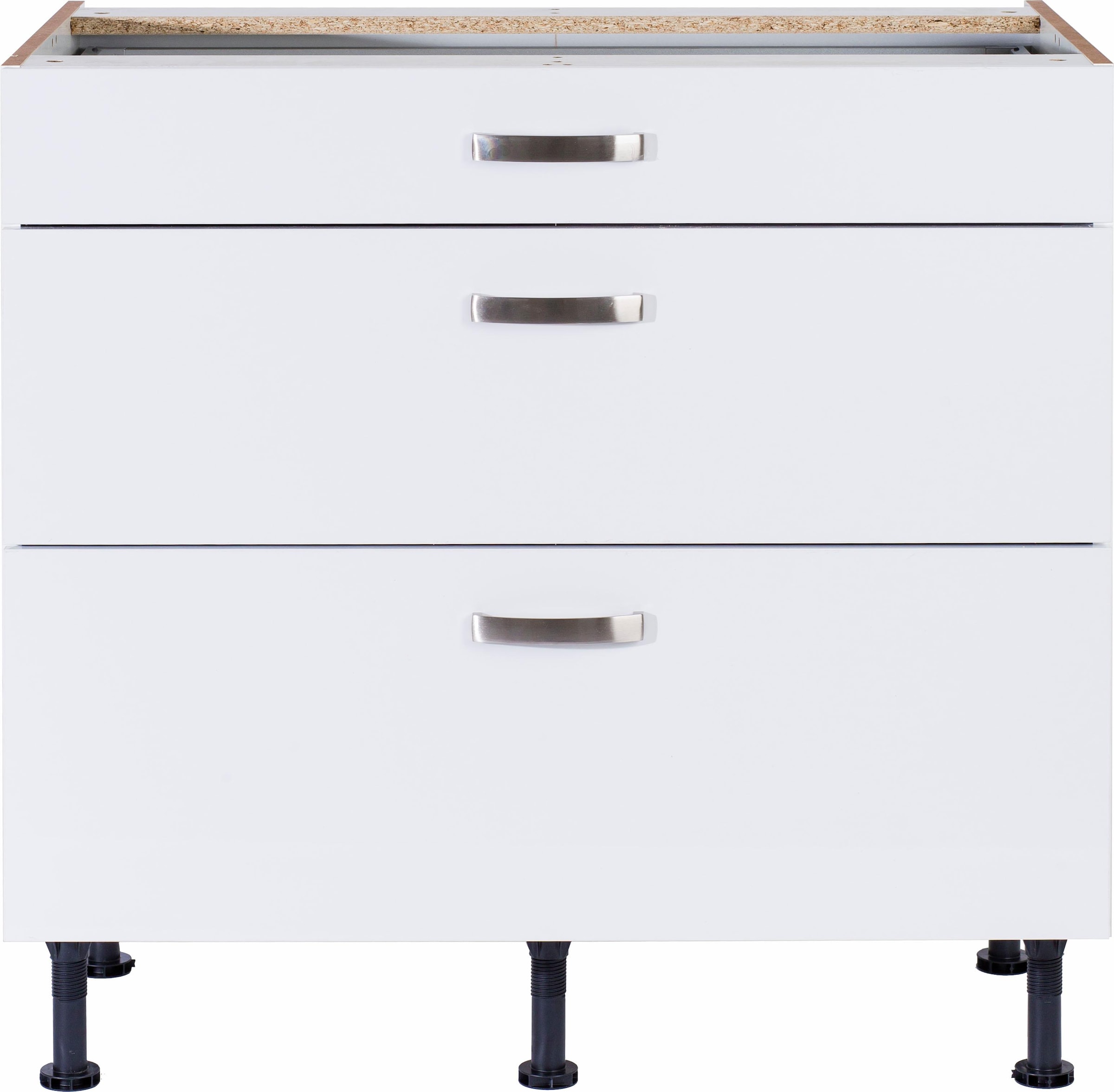 KOCHSTATION Unterschrank »KS-Cara« Breite 90 cm, mit Vollauszügen und Soft-Close-Funktion