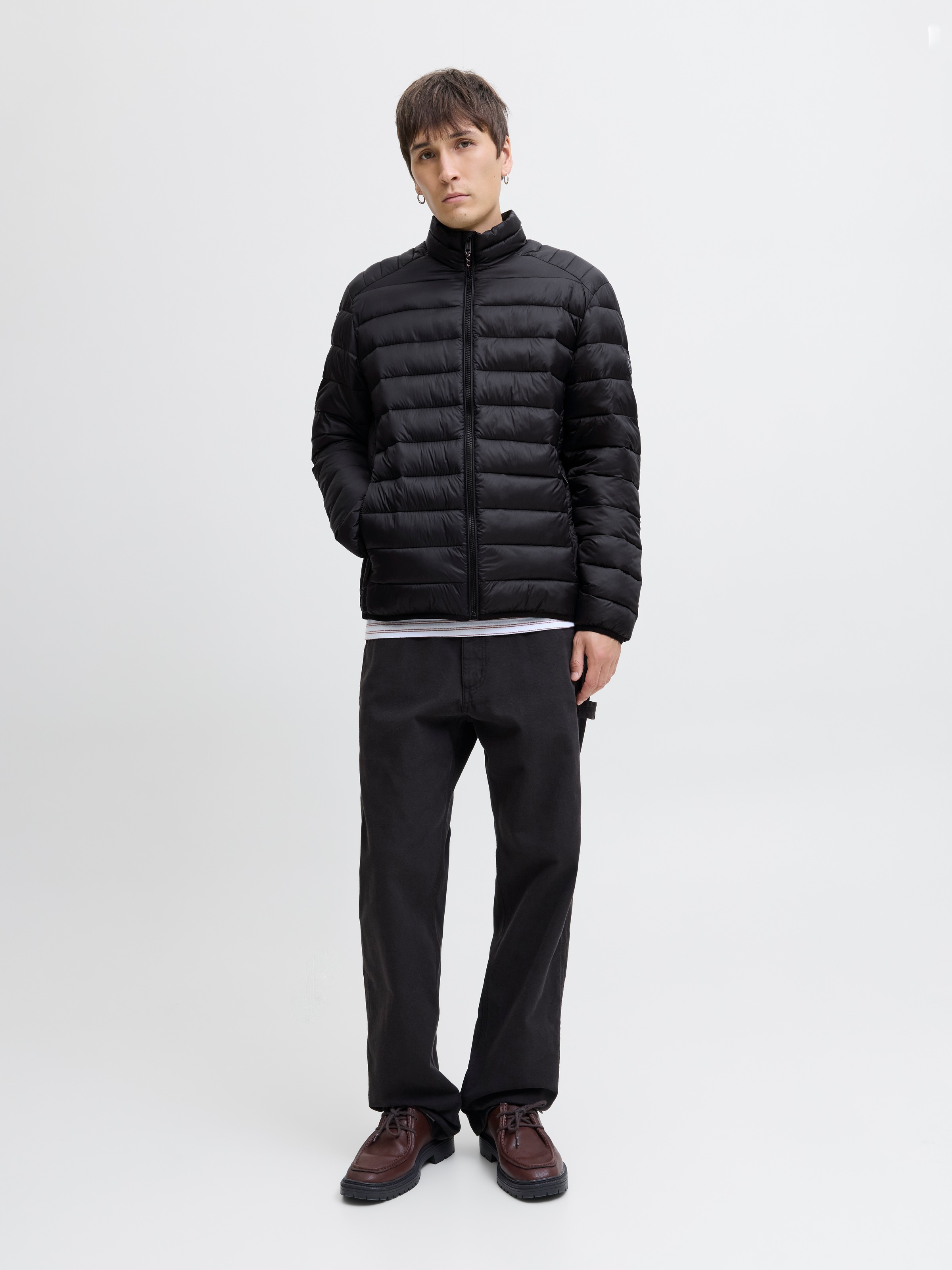 Jack & Jones Steppjacke »JJEBRADLEY LIGHT PUFFER COLLAR NOOS« ohne Kapuze