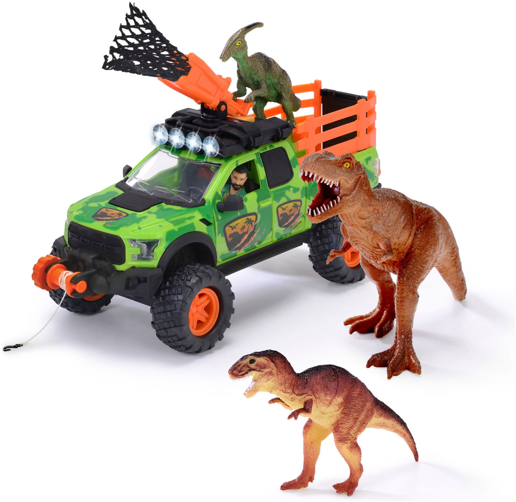 Dickie Toys Spielfigur »Spielset - Dino Hunter«, mit Licht und Sound