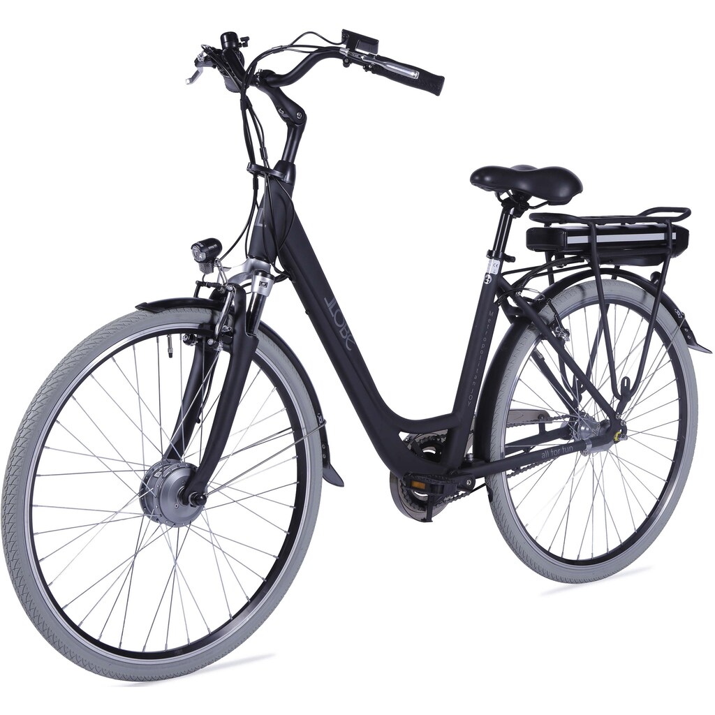 LLobe E-Bike »Metropolitan JOY 2.0, 10Ah«, 7 Gang, Shimano, Frontmotor 250 W