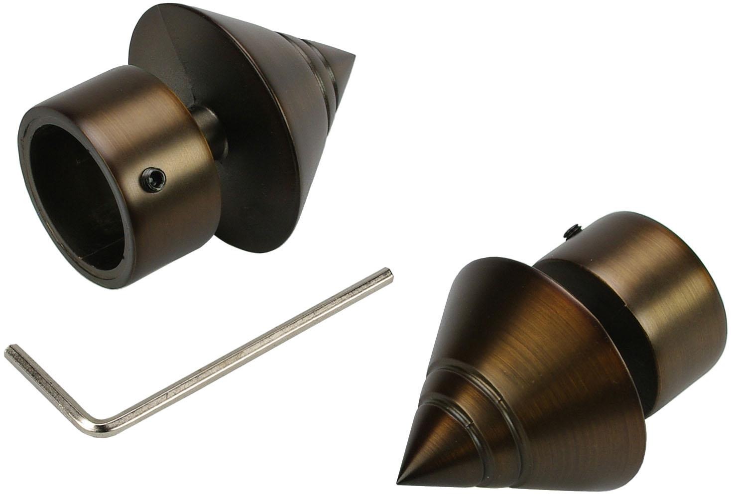 Liedeco Gardinenstange »CELKEGEL02SG2L«, 2 läufig-läufig, Fixmaß, 2-läufig im Fixmaß Ø 25 mm