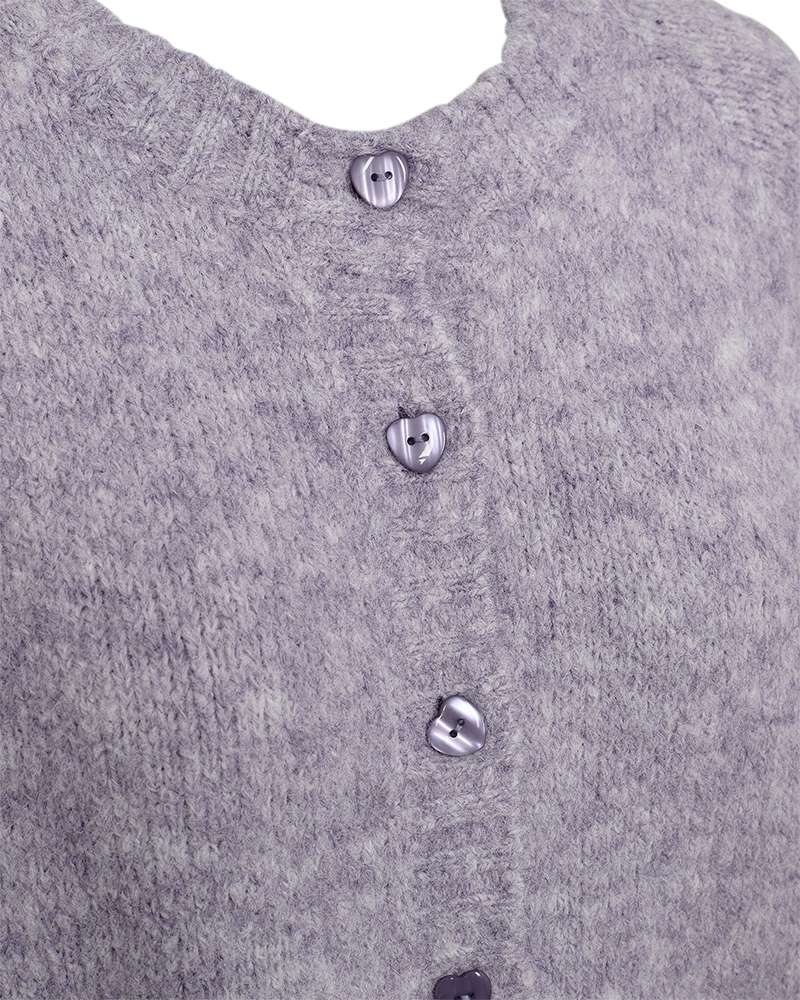 FREEQUENT Cardigan »Style Lulu« Strickjacke mit Rundhals und Knopfleiste / Stretch