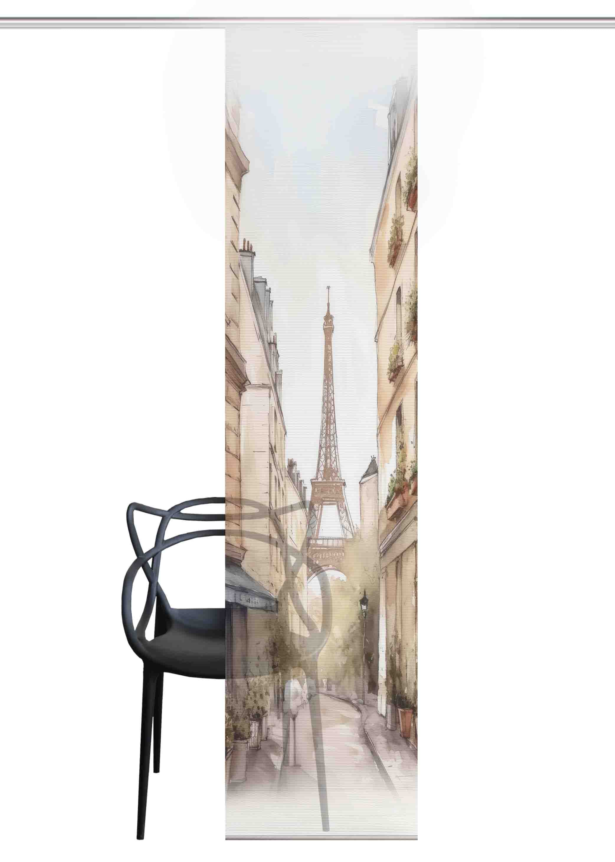 HOME in green Schiebegardine »FRANCQ« Paneelwagen 1 Stk. tlg. Bambusoptik, recycelt, Digitaldruck