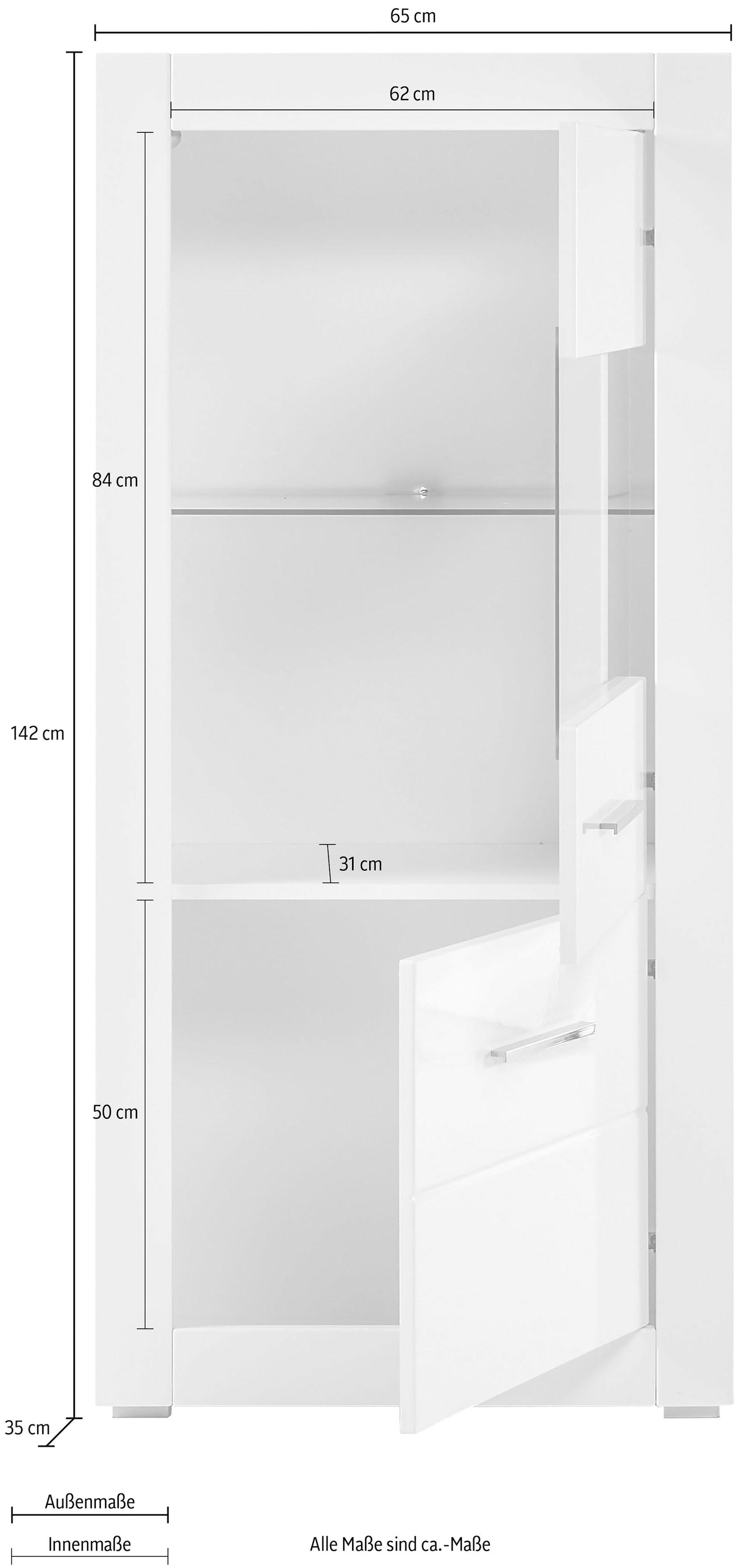 INOSIGN Vitrine auf Höhe 142 Raten »BIANCO«, kaufen cm